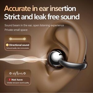 Gold Wireless Earbuds with Charging Case new in case